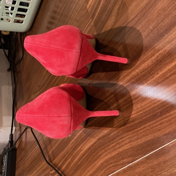 Manolo Blahnik / BB 90 Pumps Barbie Hot Pink Suede fuchsia Leather 40 10 - Picture 5 of 8